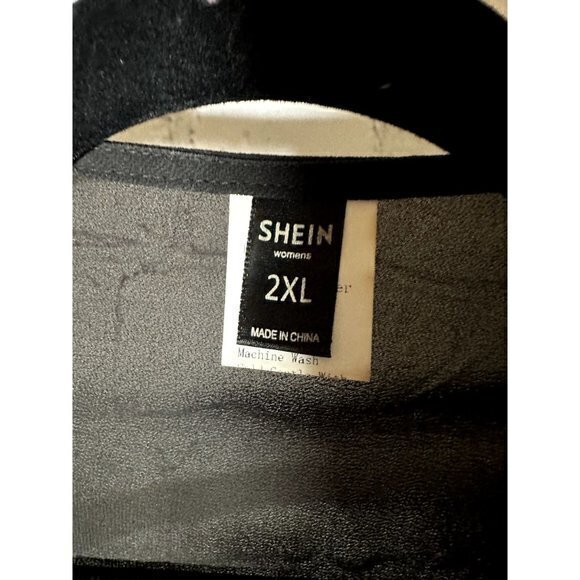 SHEIN LADIES SHEER CARDIGAN STYLE LAYERING JACKET WITH FRINGE ENDS (2XL) EUC G-2 - Picture 3 of 4